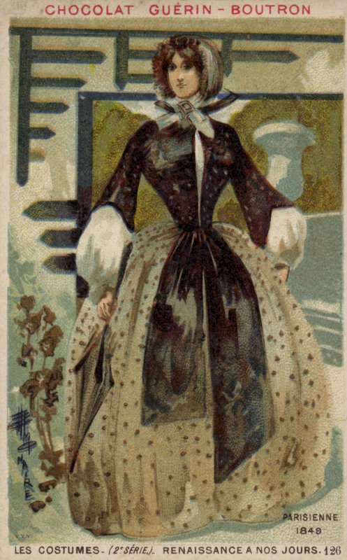 Parisisk mode, 1848 af French School