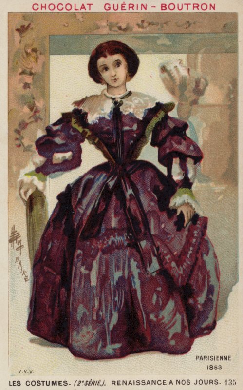 Parisisk mode, 1853 af French School