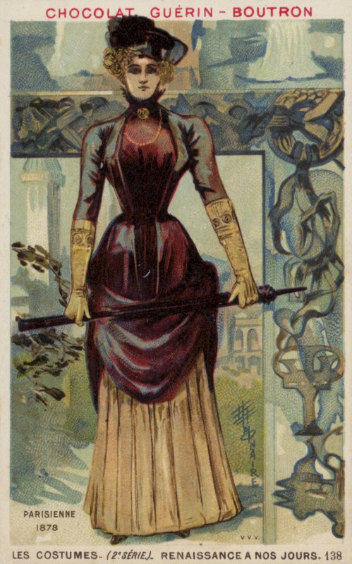 Parisisk mode, 1878 af French School