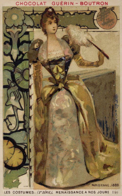 Parisisk mode, 1889 af French School