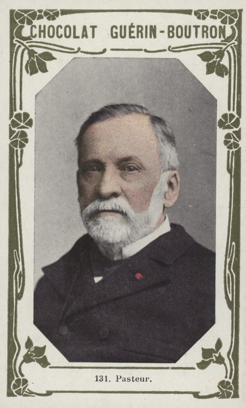 Pasteur (farvet foto) af French School