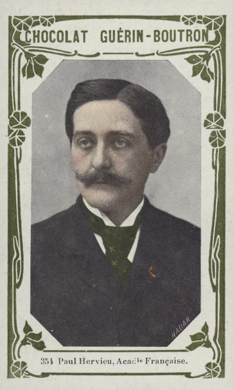 Paul Hervieu, French Academy (farvet foto) af French School