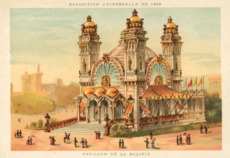 Pavillon i Bolivia, Verdensudstilling 1889, Paris af French School