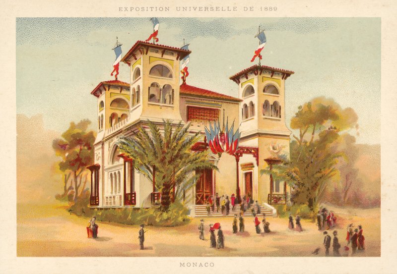 Pavillonen i Monaco, Verdensudstilling 1889, Paris af French School