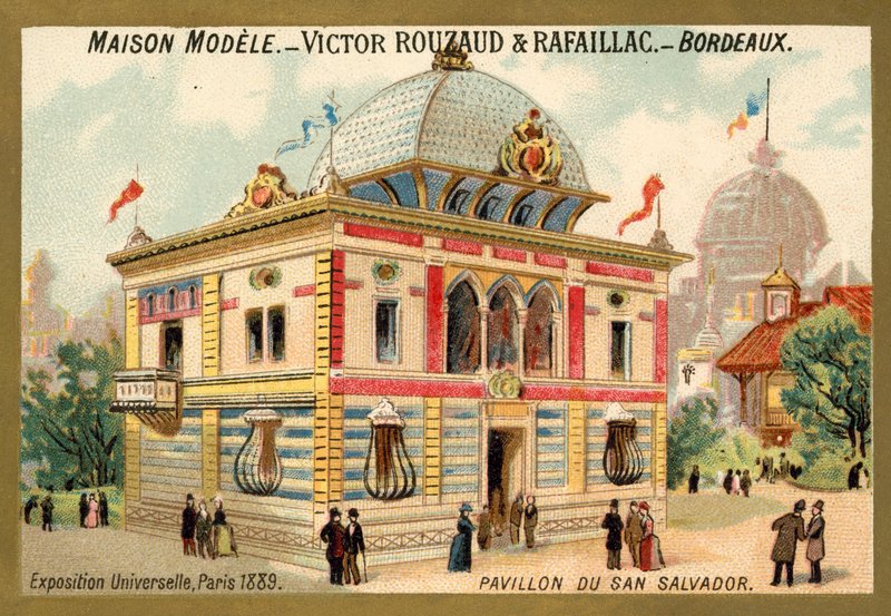 Pavillonen i San Salvador, Exposition Universelle, Paris af French School