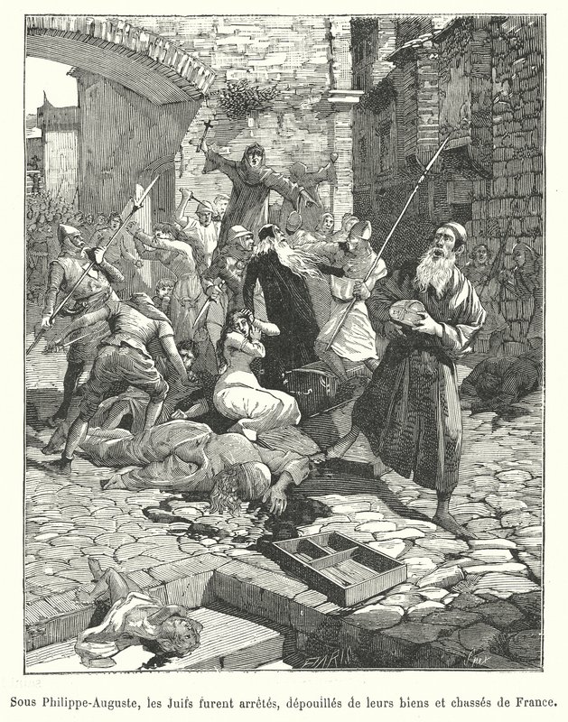 Forfølgelse af franske jøder under kong Philip Augustus