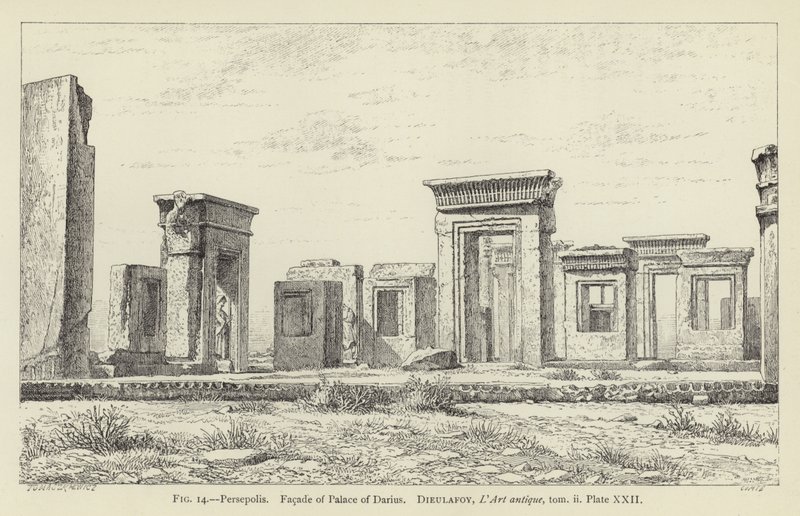 Persepolis, Facaden af Darius Palace af French School