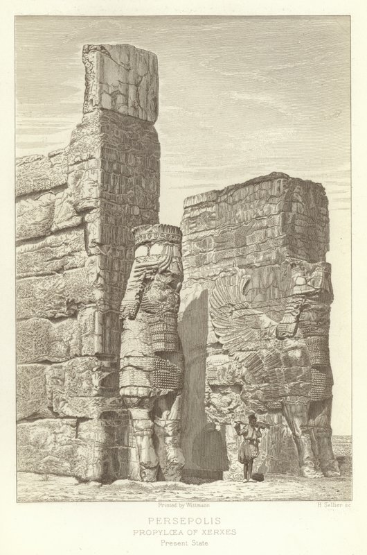 Persepolis, Propylaea of Xerxes, nuværende tilstand af French School