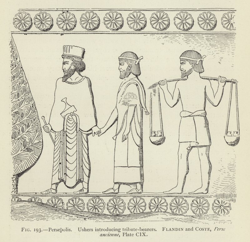 Persepolis, Ushers introducerer hyldestbærere af French School