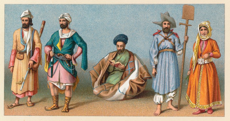 Persien kostume af French School