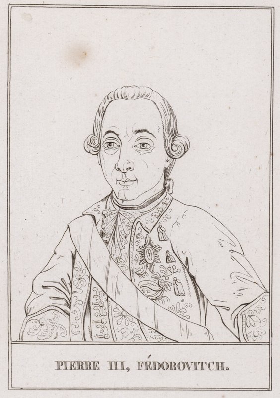 Peter III, Ruslands zar (gravering) af French School