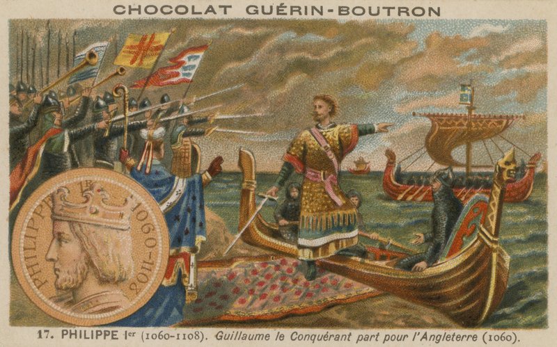 Filip I, konge af Frankrig: Vilhelm Erobreren rejser til England, 1060 af French School