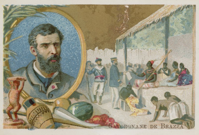 Pierre Savorgnan de Brazza, italiensk-født fransk opdagelsesrejsende af French School