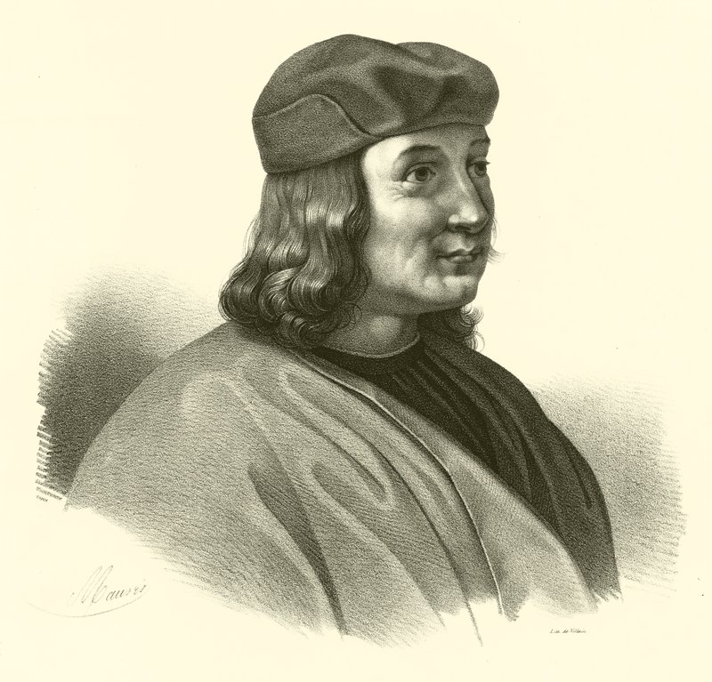 Pietro Perugino, født Pietro Vannucci, portræt af French School