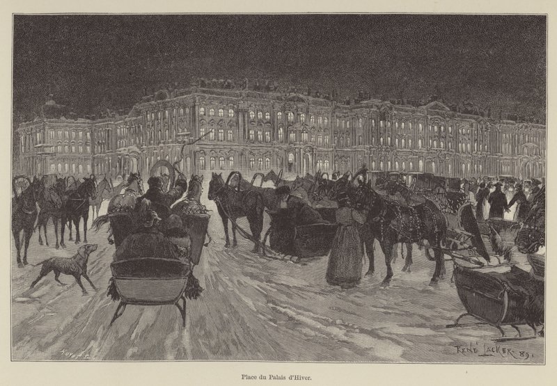 Vinterpaladspladsen (gravering) af French School