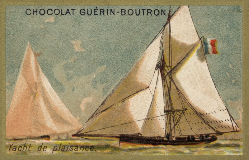 Lystyacht (chromolitho) af French School