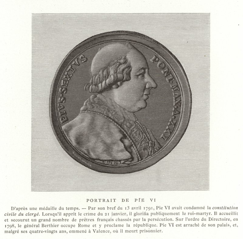 Pave Pius VI af French School