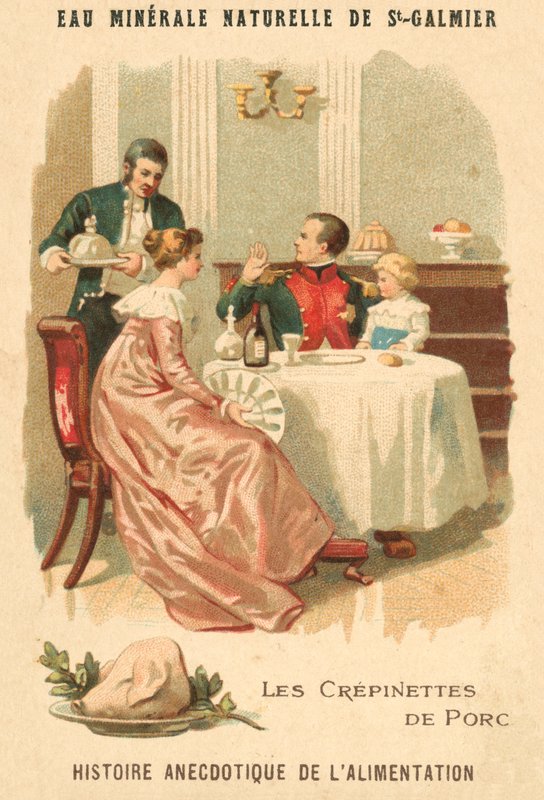 Svinecrepinetter (chromolitho) af French School