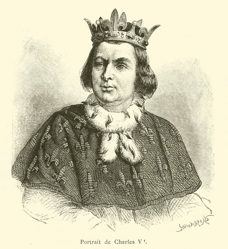 Portræt af Charles V (gravering) af French School