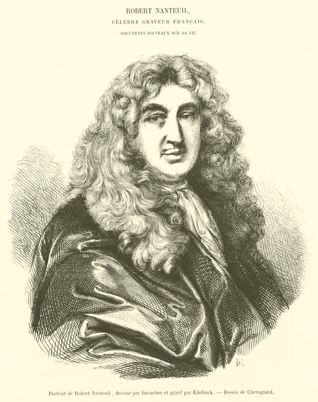 Portræt af Robert Nanteuil (gravering) af French School