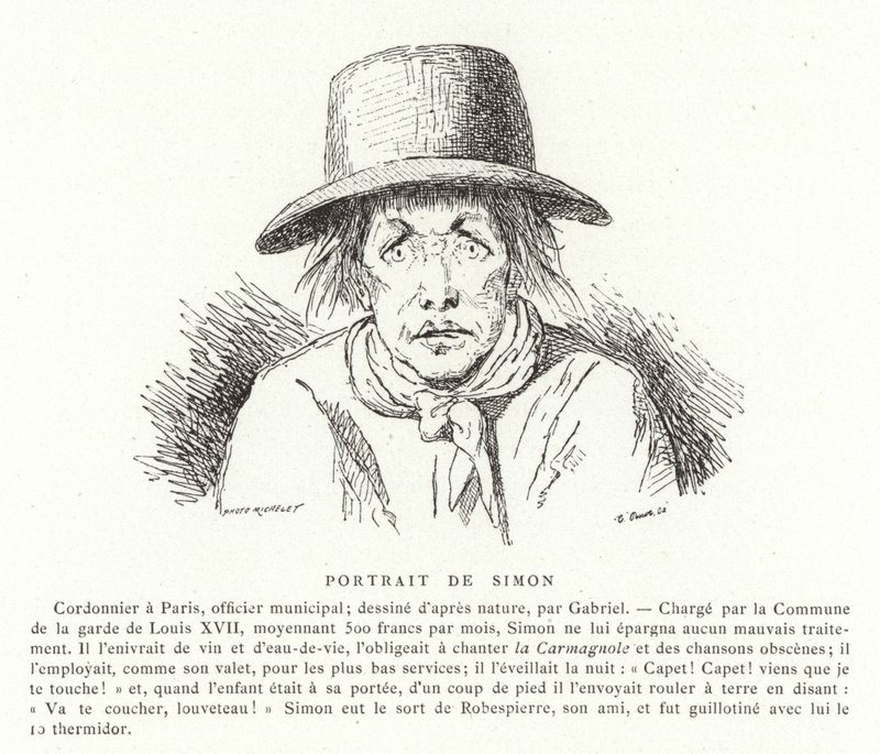 Portræt af Antoine Simon af French School