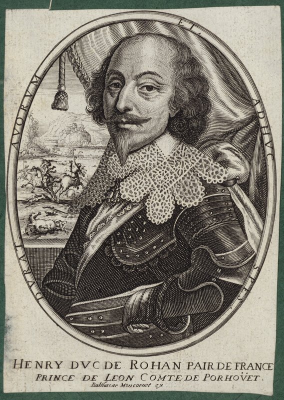 Portrait of Henri de Rohan, Duke of Rohan af French School