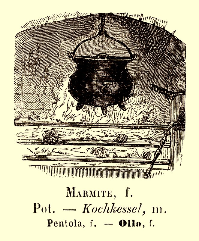 Pot Illustration fra Album Vocabulaire, c.1880 af French School