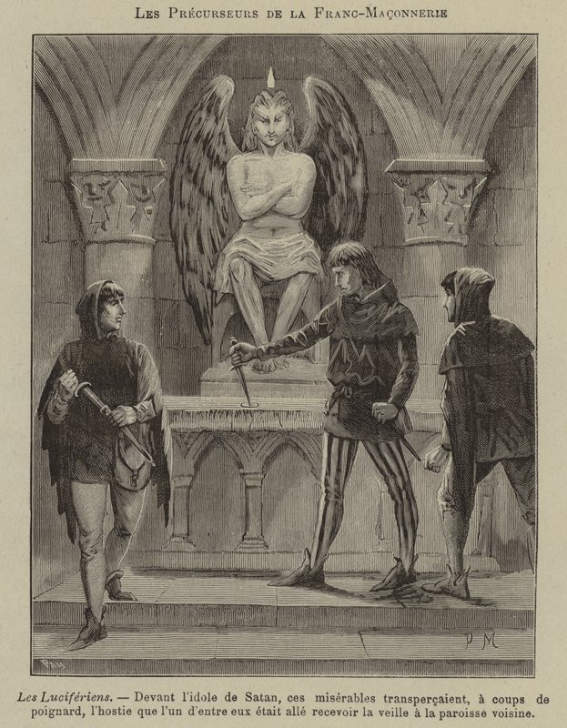 Forgængere for frimureriet: Luciferianerne (gravering) af French School