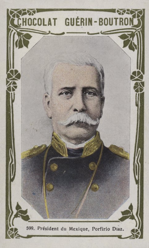 Præsident du Mexique, Porfirio Diaz (farvet foto) af French School