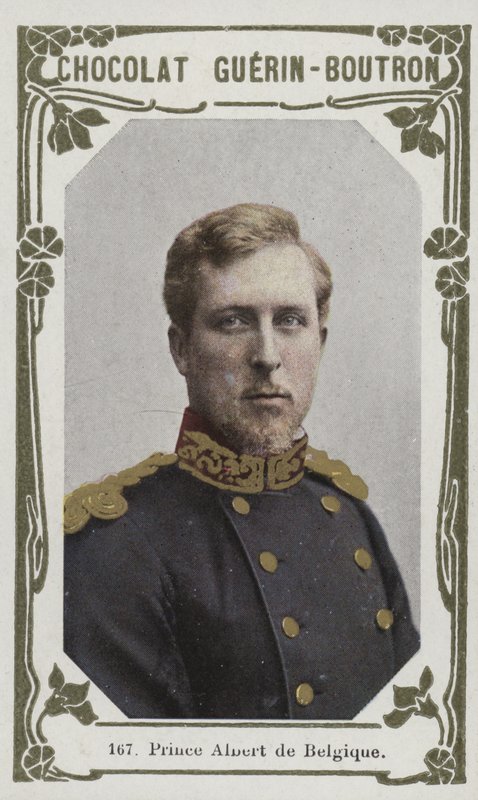 Prins Albert af Belgien (farvet foto) af French School
