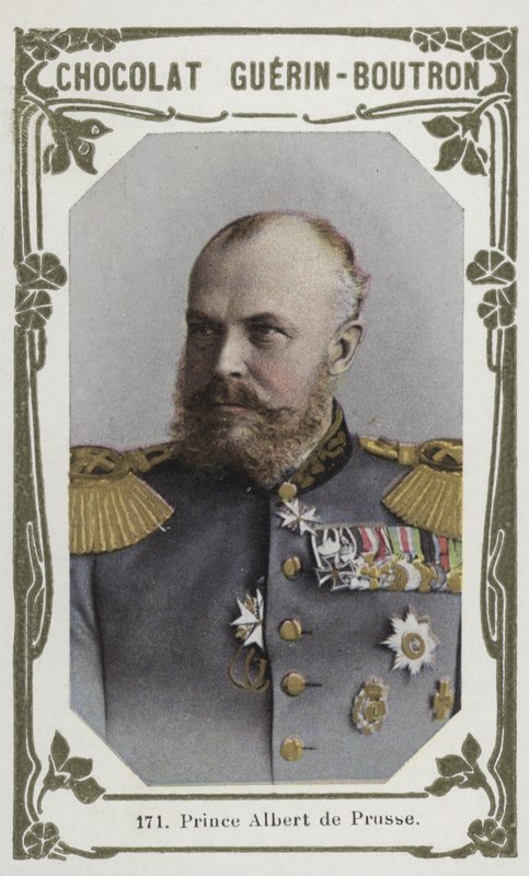 Prins Albert af Preussen (farvet foto) af French School
