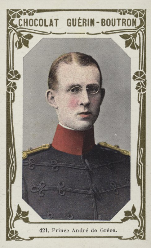 Prins Andre af Grækenland (farvet foto) af French School