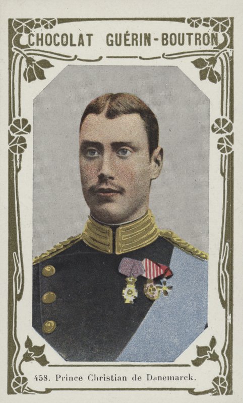 Prins Christian de Danemark (farvet foto) af French School
