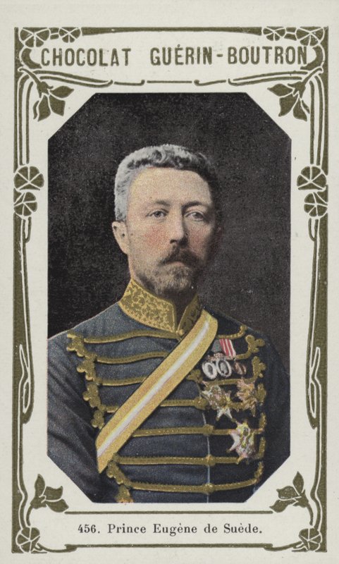 Prins Eugene de Suede (farvet foto) af French School