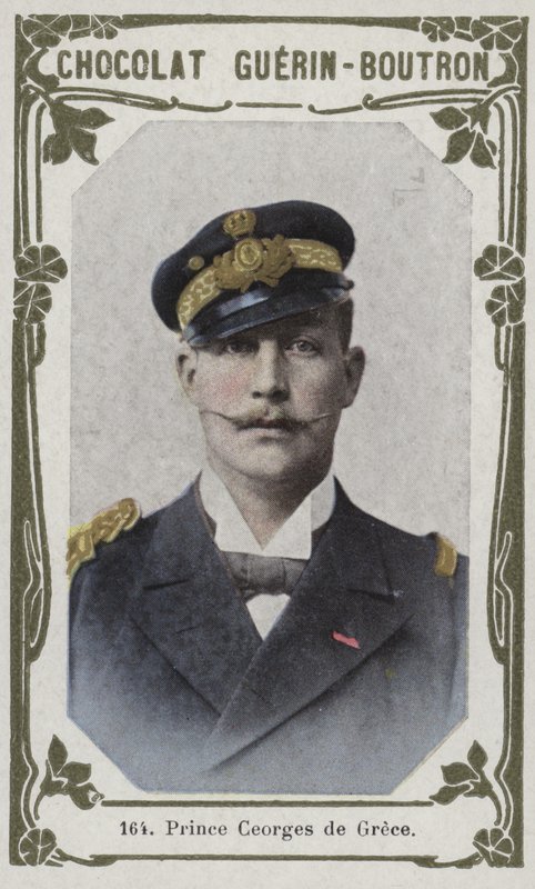 Prins George af Grækenland (farvet foto) af French School