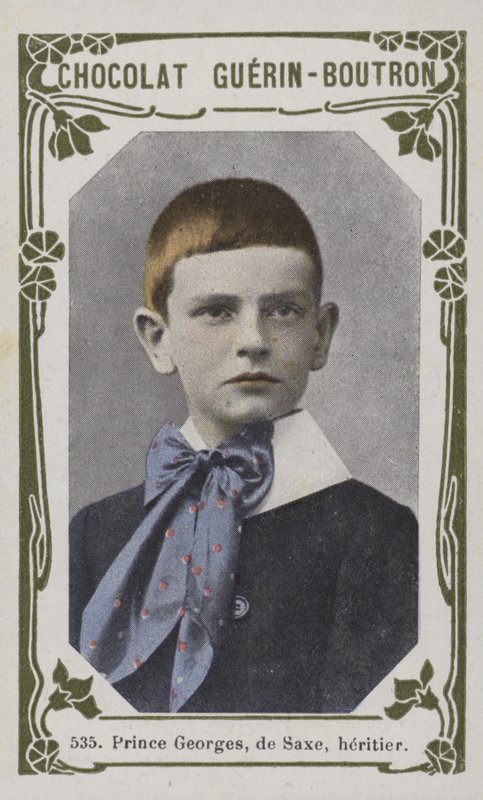 Prins Georges, de Saxe, arvtager (farvet foto) af French School