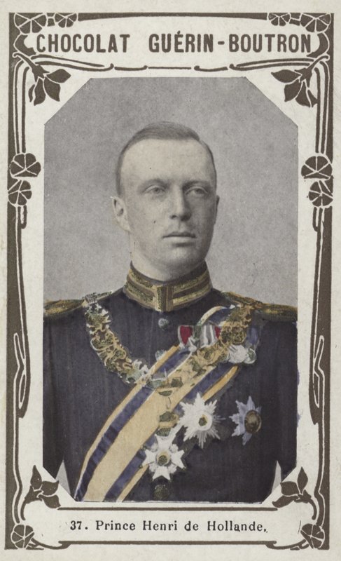 Prins Henrik af Holland (farvet foto) af French School