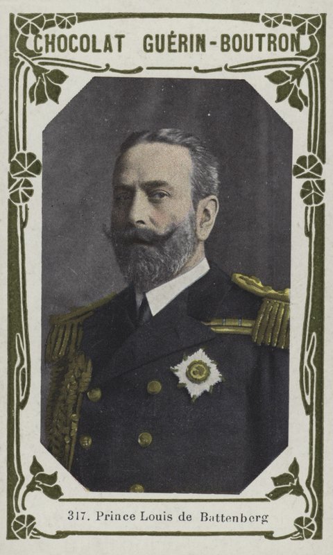 Prins Louis de Battenberg (farvet foto) af French School