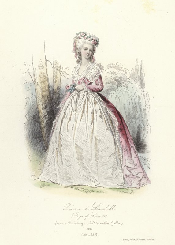 Prinsesse af Lamballe, regeringstid af Louis XVI af Frankrig af French School