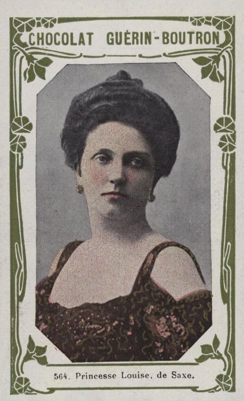 Prinsesse Louise af Sachsen (farvet foto) af French School