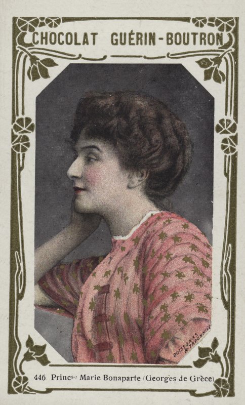 Prinsesse Marie Bonaparte, Georges af Grækenland (farvet foto) af French School