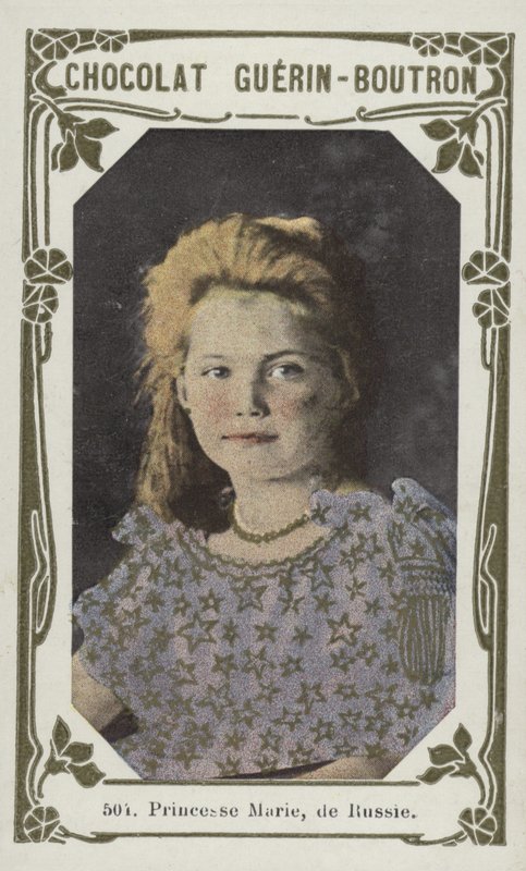 Prinsesse Marie, af Rusland (farvet foto) af French School