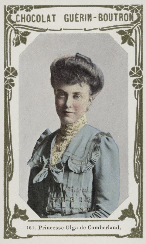 Prinsesse Olga de Cumberland (farvet foto) af French School