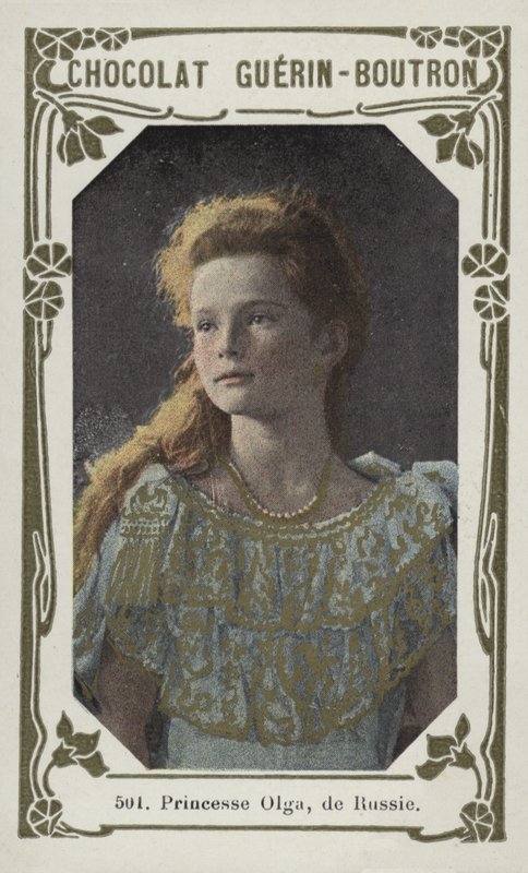 Prinsesse Olga af Rusland (farvet foto) af French School