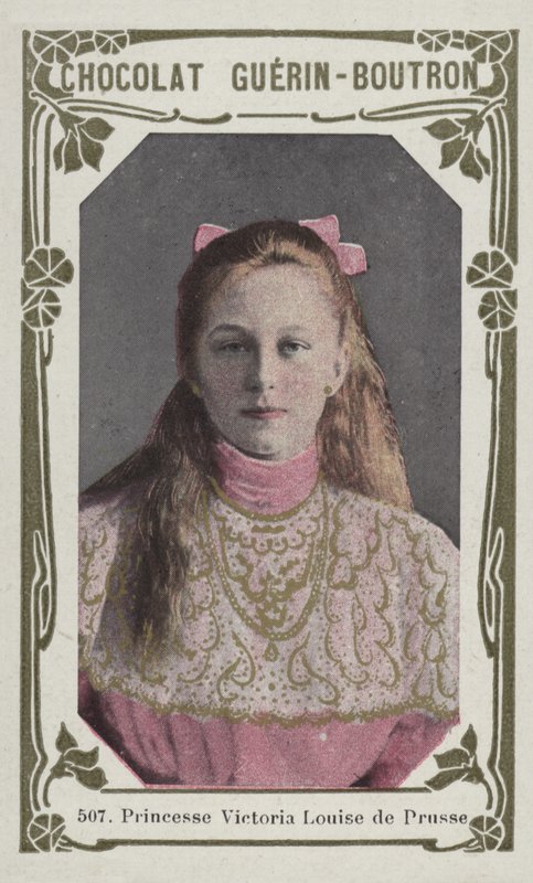 Prinsesse Victoria Louise af Preussen (farvet foto) af French School