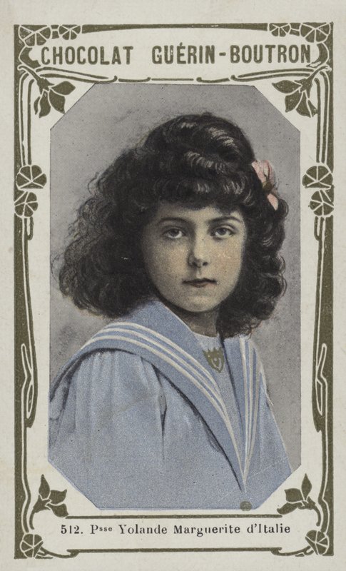 Prinsesse Yolande Marguerite af Italien (farvet foto) af French School