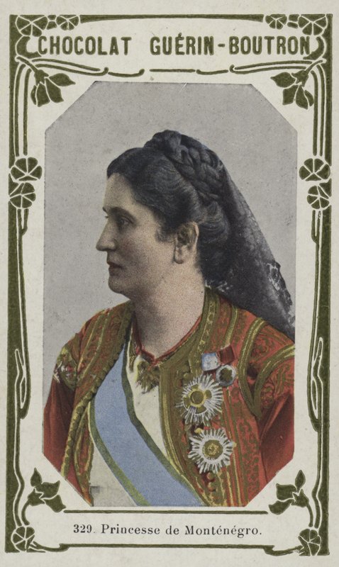 Prinsesse af Montenegro (farvet foto) af French School