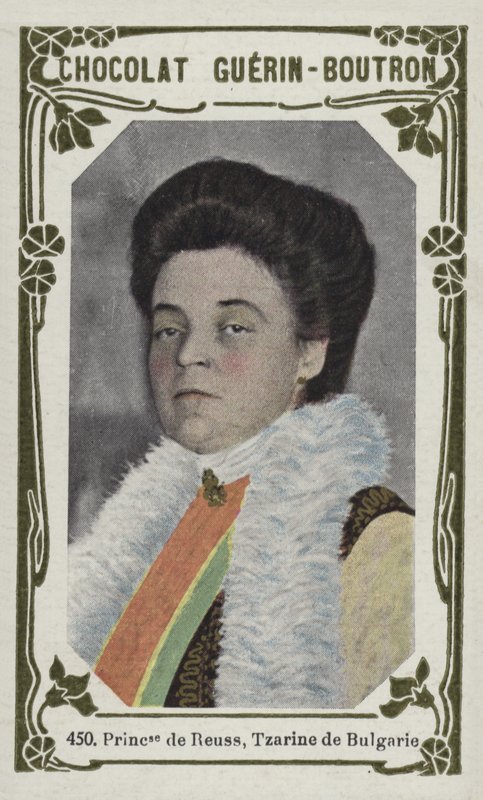 Prinsesse af Reuss, Tzarina af Bulgarien (farvet foto) af French School