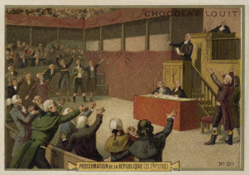 Proklamation af Den Franske Republik ved Konventionen, Den Franske Revolution, 21. september 1792 af French School