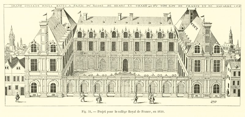 Projekt for Royal College of France, i 1610 af French School